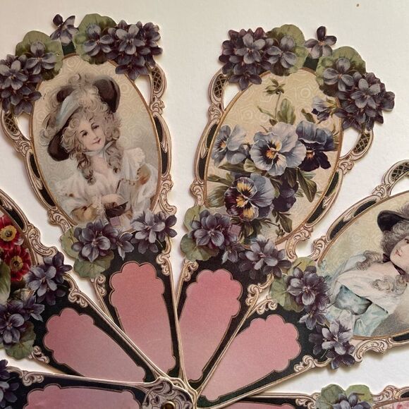 Gallery Graphics Reproduction 1912 Victorian Women Hand Held Fan Card-stock - Picture 8 of 15